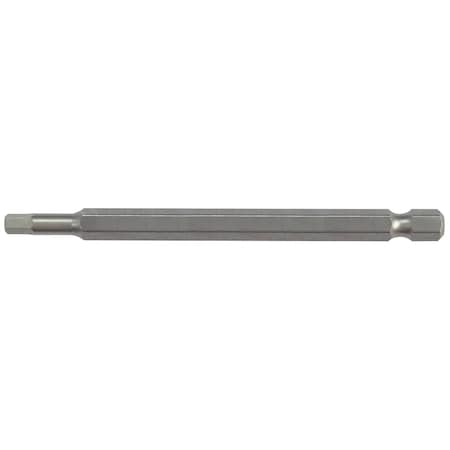 Eight Tool EX-IMPACT HIGH IMPACT HEX BIT 6.35MM SHANK 9MM GROOVE, 4 X 100MM OAL EA-610 4mm x 100